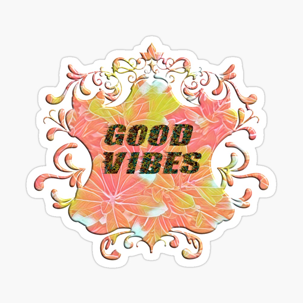 Good Vibes Emblem: One Design, On Everything — Sticker