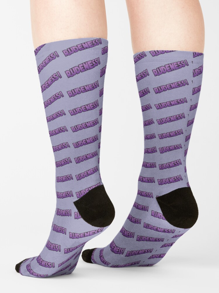 Alternate view of Rudeness Logo, v.2 Socks