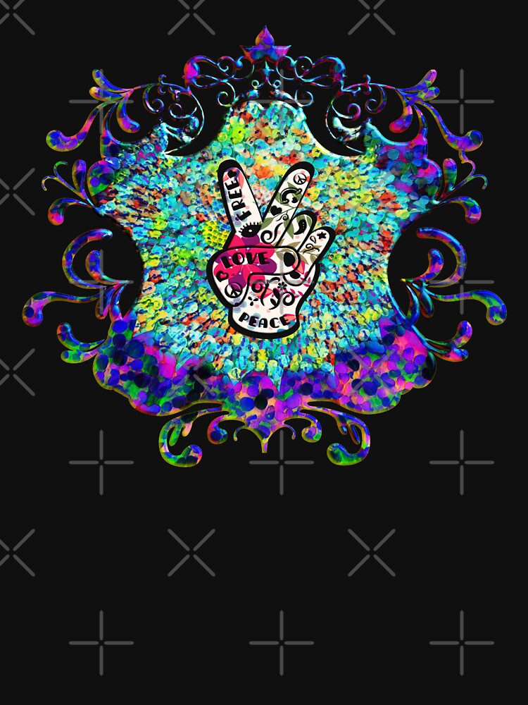 Peace Sign Emblem Abstract Retro Artwork by planet-eye