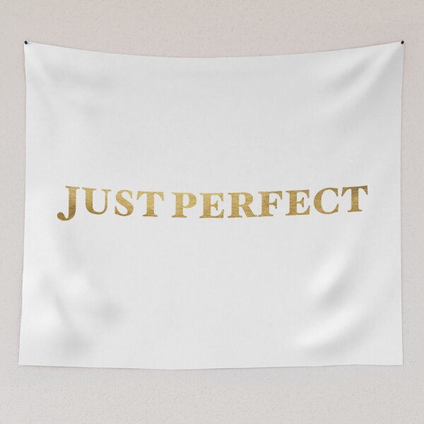 Item preview, "Just Perfect" Typography Art designed and sold by Elenia Design.