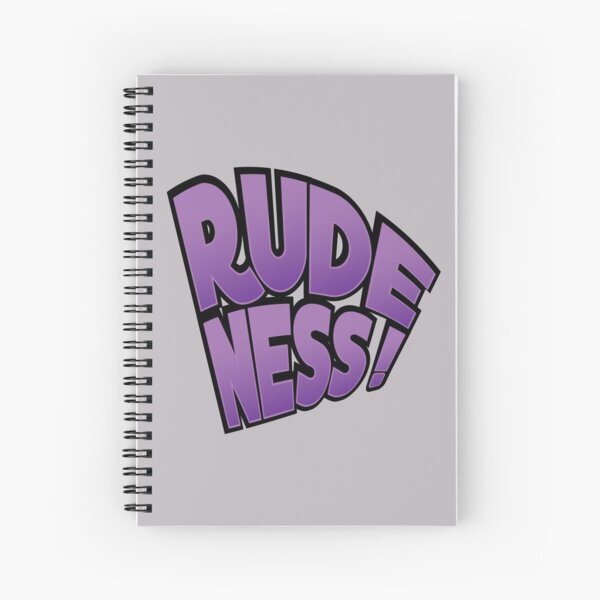 Rudeness Logo Spiral Notebook