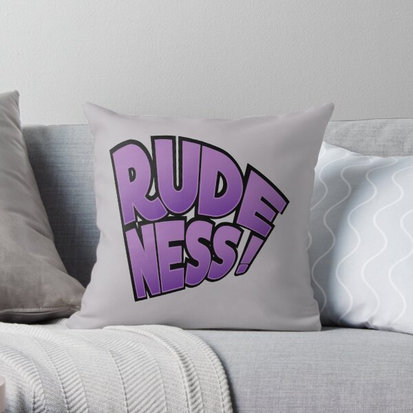 Rudeness Logo Throw Pillow