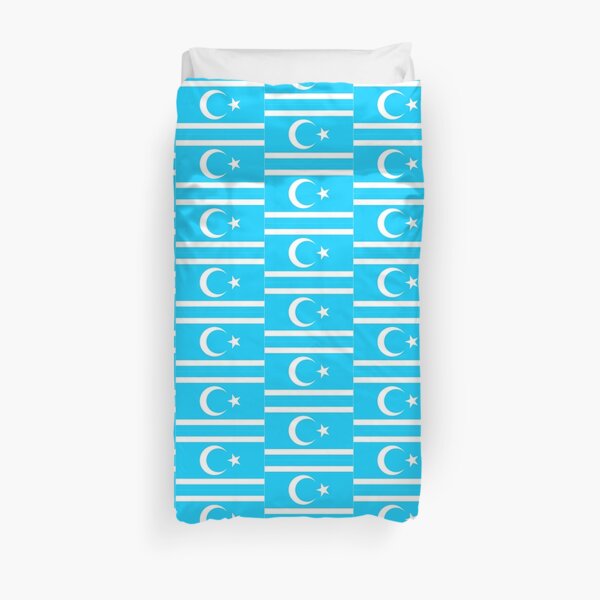 Iraqi Turkmen Flag Duvet Cover