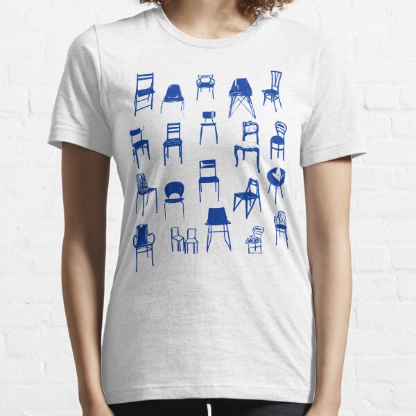 chairs in blue Essential T-Shirt