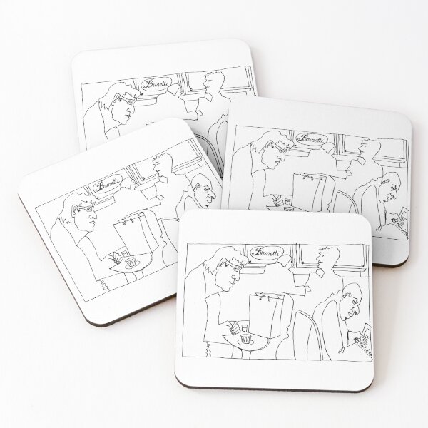 Item preview, Cafe Series - Caffeinated Focus (Black Ink) designed and sold by Annie Edney.