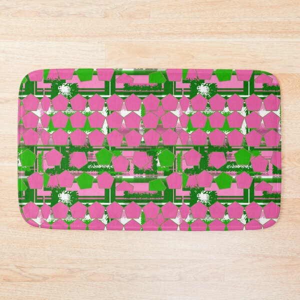 Aperçu de l'œuvre Modes et produits roses et verts Robe trapèze créée et vendue par montaque8.