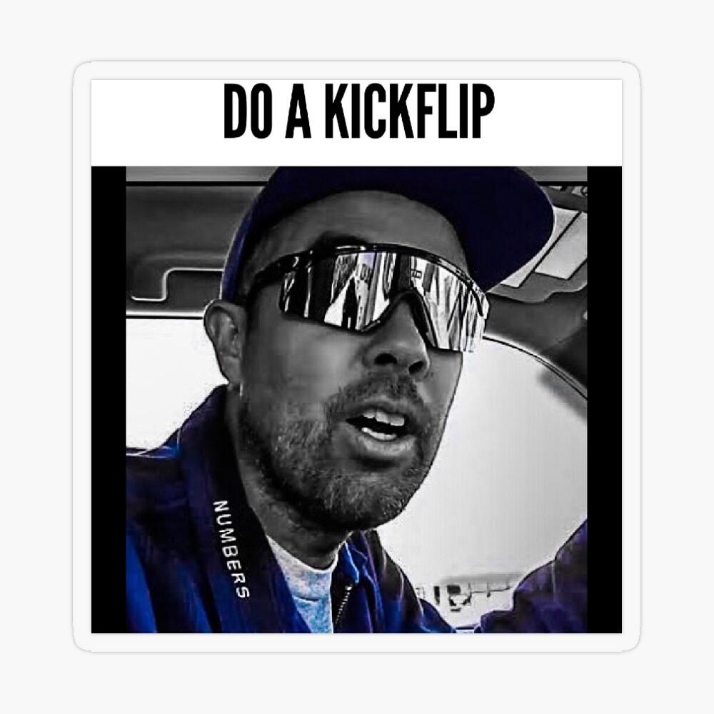 Tony Hawk Do A Kickflip Sticker by THPSart