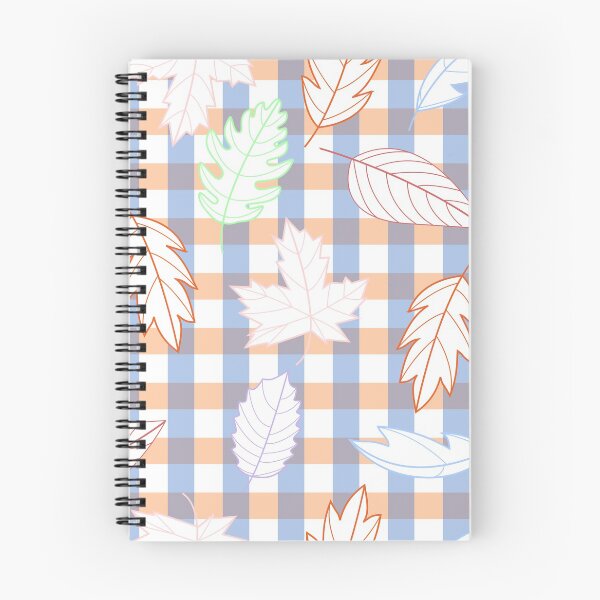 Item preview, Leaves Pattern - Outline on Plaid designed and sold by A2Gretchen.