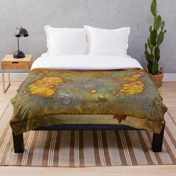 WoW Classic Map Poster Tapestry Throw Blanket