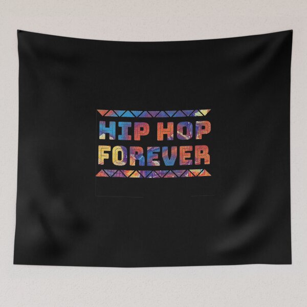 Item preview, Hip Hop forever African Print white text designed and sold by Scoopivich.