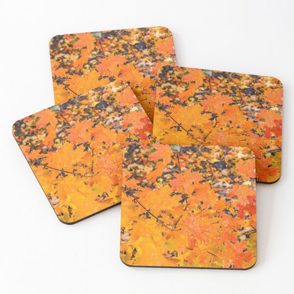 Item preview, Raindrops on Orange, Red, and Yellow Leaves designed and sold by Sue Smith.
