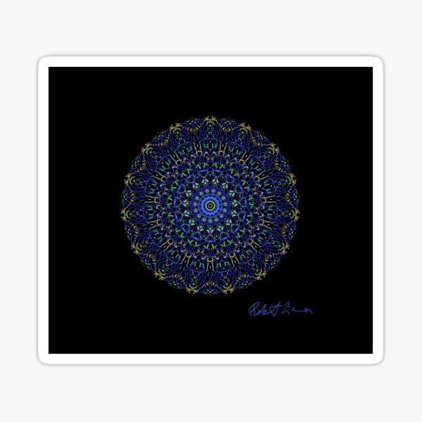 Blue Healing mandala 1002 Sticker