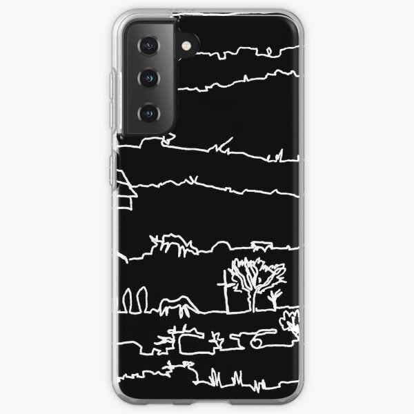 Travelling Series - Mesmerising Monotony (White Ink) Samsung Galaxy Soft Case