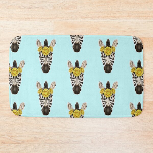 Item preview, Zebra with Sunflower Crown designed and sold by Meaghan Roberts.