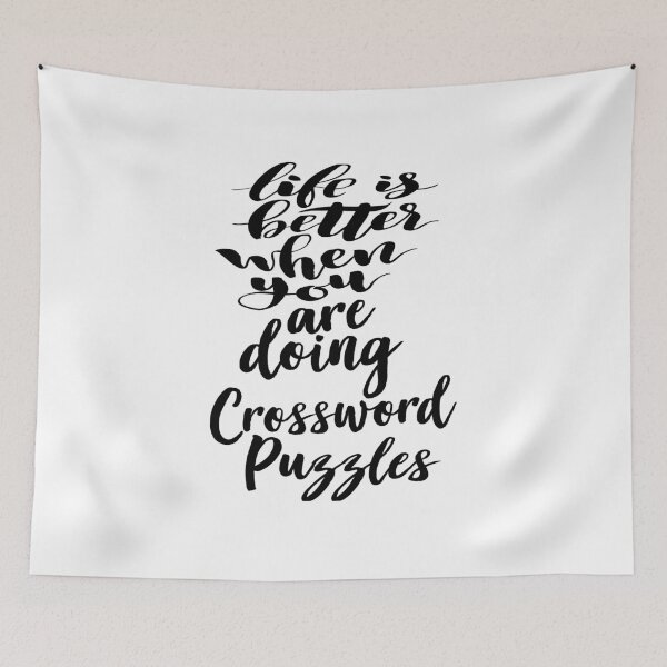 Item preview, Life Is Better When You Are Doing Crossword Puzzles designed and sold by ProjectX23.