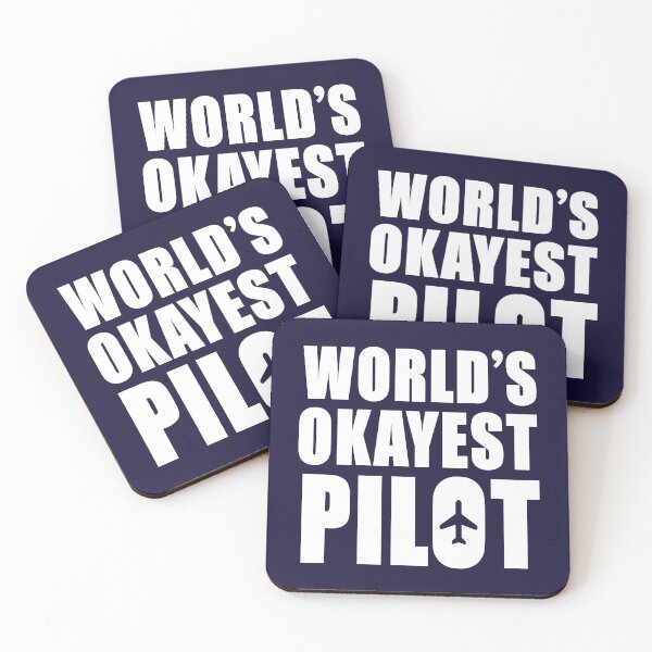 Item preview, WORLD'S OKAYEST PILOT designed and sold by MACH5-.