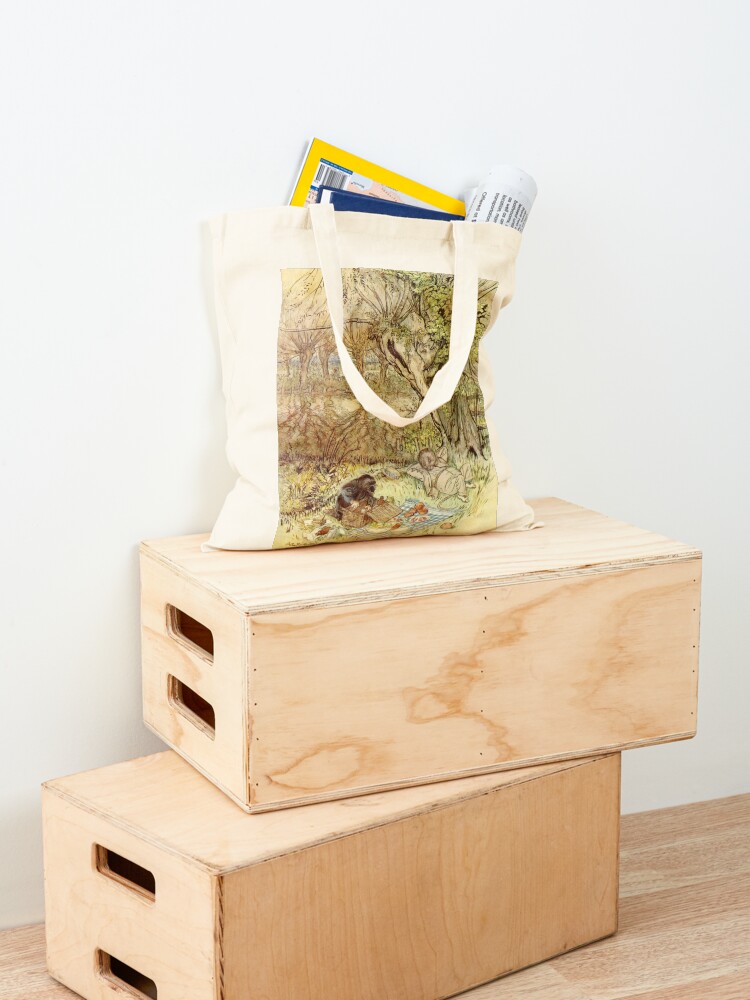 Alternate view of Rat and Mole Have a Picnic - The Wind in the Willows - Arthur Rackham Tote Bag