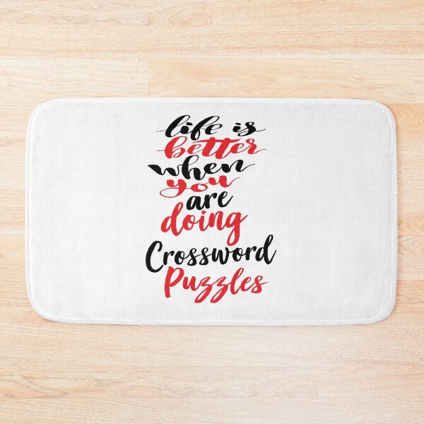 Item preview, Life Is Better When You Are Doing Crossword Puzzles designed and sold by ProjectX23.