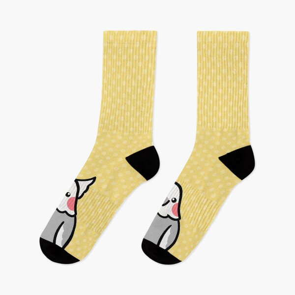 Item preview, Polka Dot Cheeks Socks designed and sold by BirbThings.