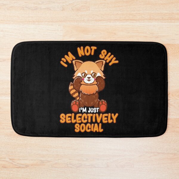 Item preview, I'm Not Shy I'm Just Selectively Social Red Panda designed and sold by perfectpresents.