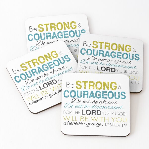 Item preview, Be Strong & Courageous Floor Pillows designed and sold by della95.