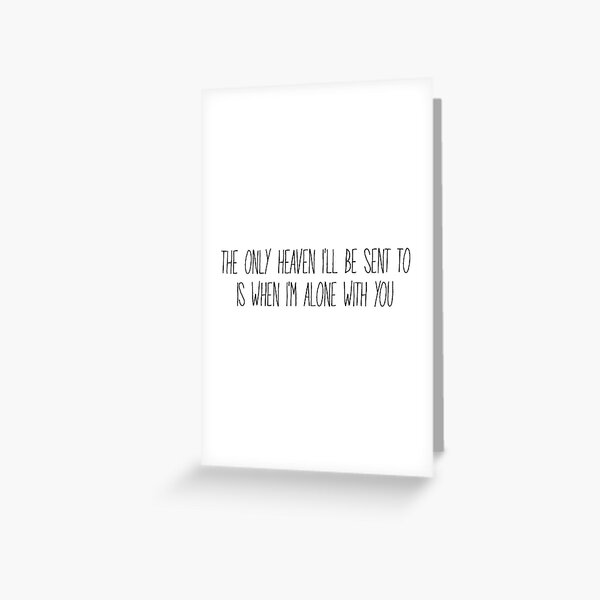 Hozier Lyrics Greeting Cards Redbubble