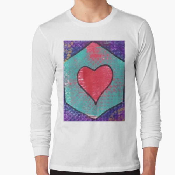 Vibrant Hearts Long Sleeve T-Shirt