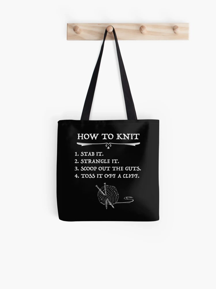 How To Knit Halloween Style | Tote Bag