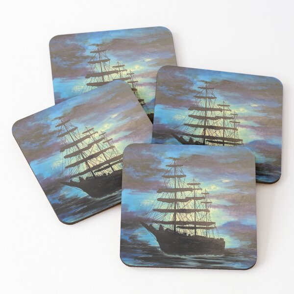 Item preview, Ghost ship designed and sold by atouchofcanvas.