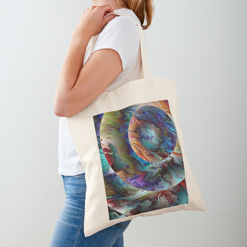 Conjunction: planet art Tote Bag