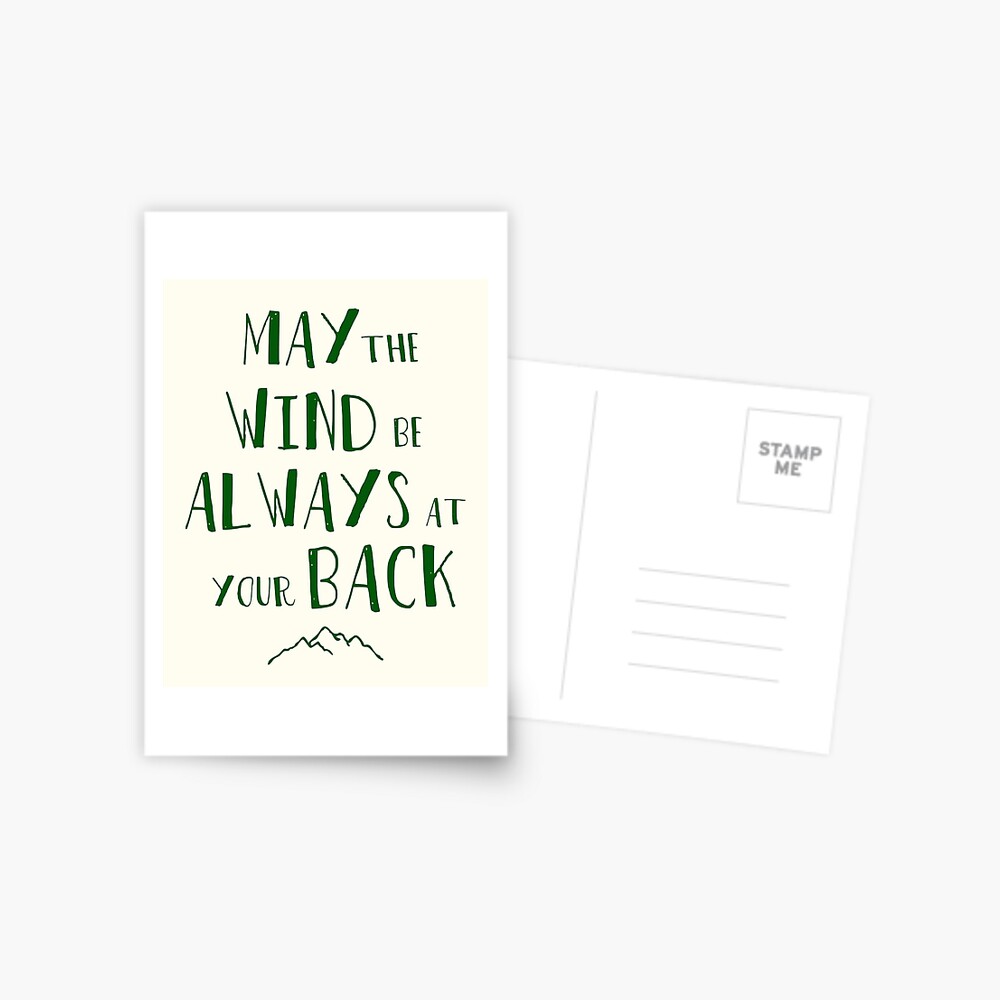 May The Wind Always Be At Your Back Postcard By Storiesaboutyou   Paperpc,750x,w,f8f8f8 Pad,1000x1000,f8f8f8 