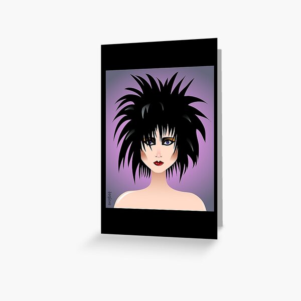 SIOUXSIE SIOUX (BLACK BORDER) Greeting Card