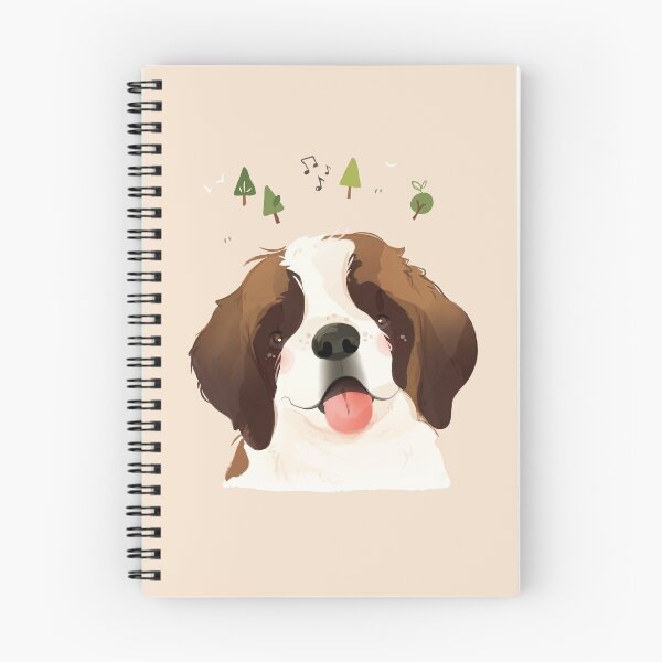 Item preview, St. Bernard Pet Dog Illustration Portrait designed and sold by twigsandpaper.