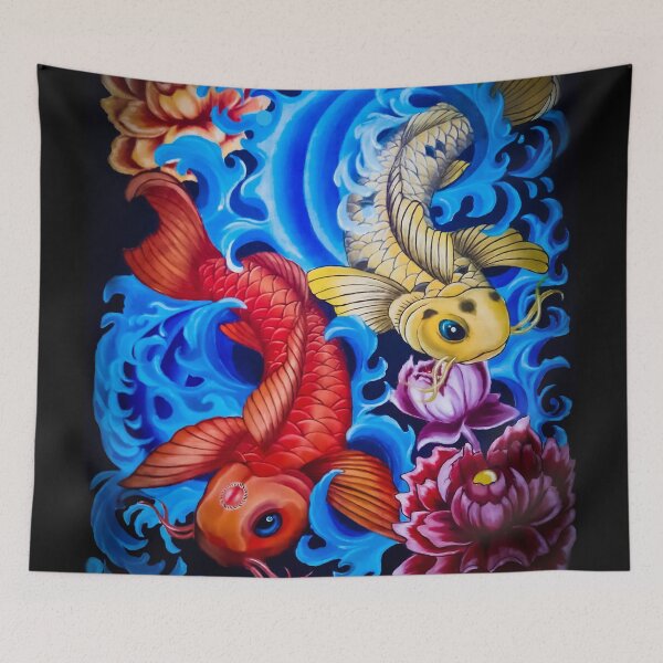 Aperçu de l'œuvre Poisson Koi créée et vendue par attracdionz.