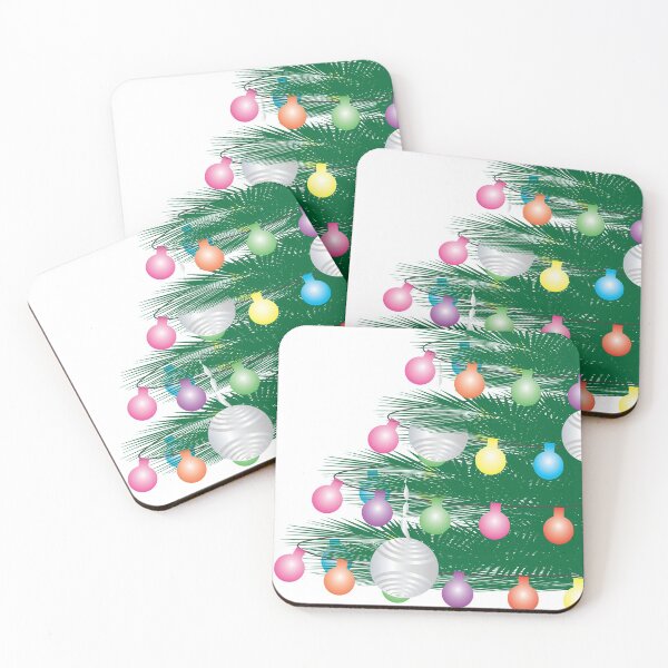 Item preview, Green Leaves, Colorful Light Bunting and Silver Ornaments designed and sold by sigdesign.