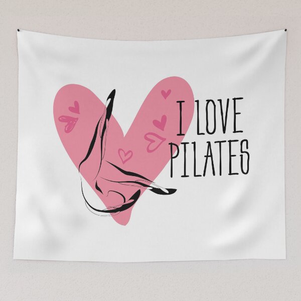 Item preview, Pilates pose and heart designed and sold by sashica.