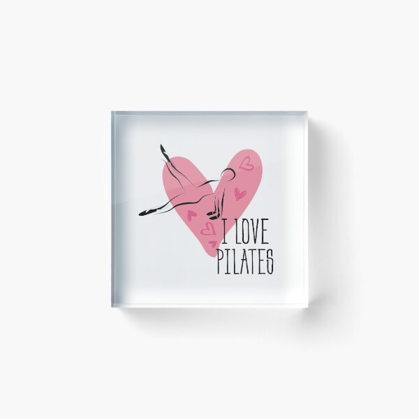 Item preview, Pilates pose and heart designed and sold by sashica.