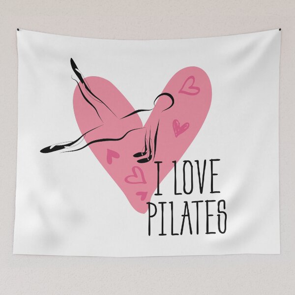 Item preview, Pilates pose and heart designed and sold by sashica.