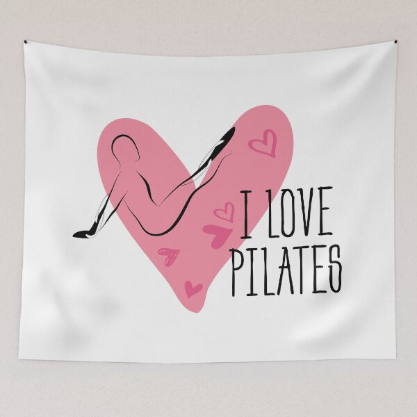 Item preview, Pilates pose and heart designed and sold by sashica.