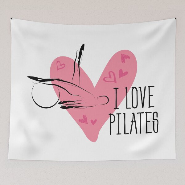 Item preview, Pilates pose and heart designed and sold by sashica.