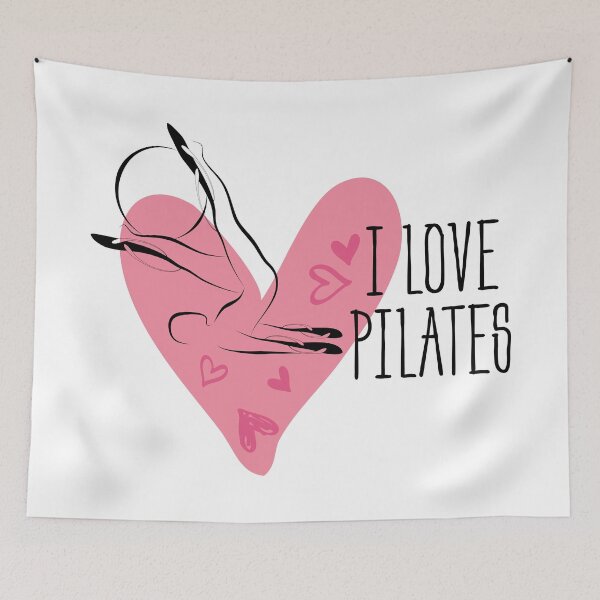 Item preview, Pilates pose and heart designed and sold by sashica.
