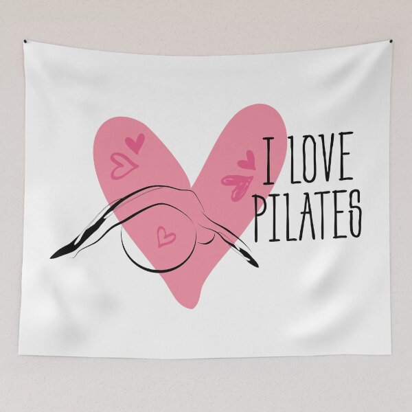 Item preview, Pilates pose and heart designed and sold by sashica.