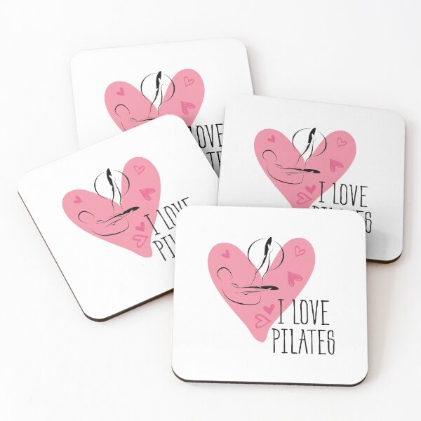 Item preview, Pilates pose and heart designed and sold by sashica.