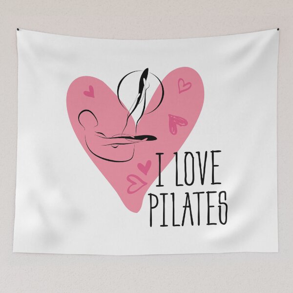 Item preview, Pilates pose and heart designed and sold by sashica.