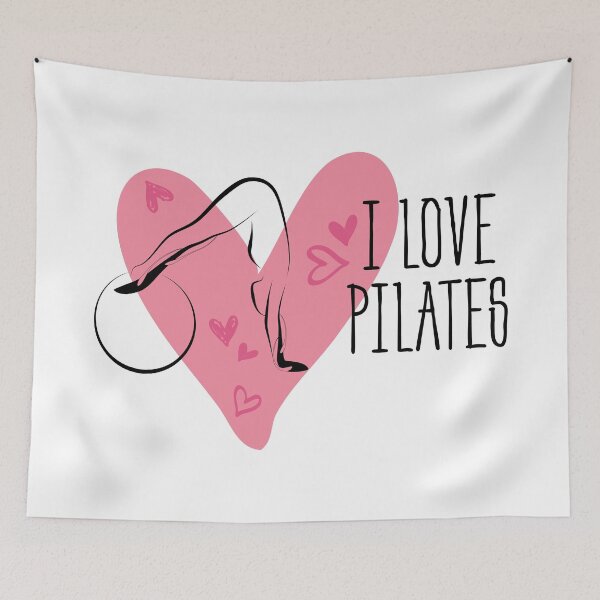 Item preview, Pilates pose and heart designed and sold by sashica.