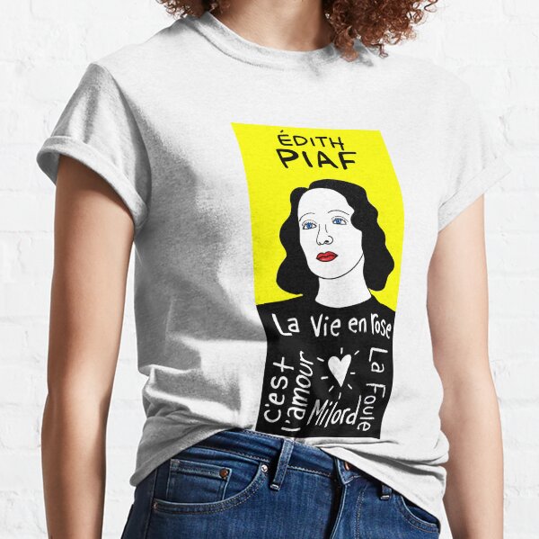 Edith Piaf Pop Folk Art Classic T-Shirt