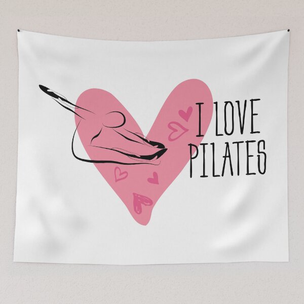 Item preview, Pilates pose and heart designed and sold by sashica.