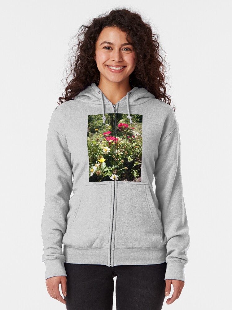 Alternative Ansicht von Blumen-Beet Kapuzenjacke