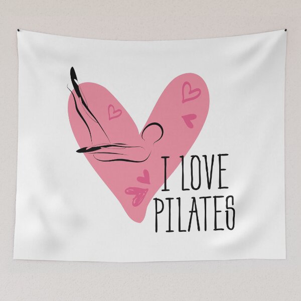 Item preview, Pilates pose and heart designed and sold by sashica.