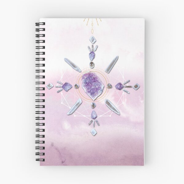 Item preview, Pink Fluorite Crystal Grid - Heart Protection designed and sold by SpiritStone.